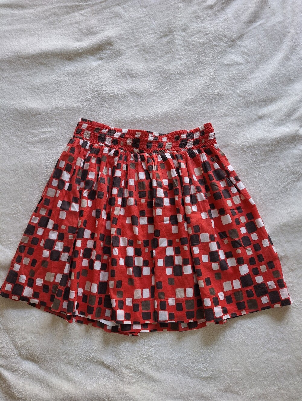 Banana Republic Women's Skirt Size 10 Cotton Lined Pastel Pattern Casual Classic